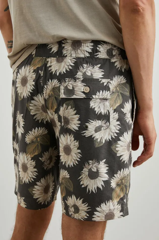 Rails Shorts and Swim Men KIAN SWIM SHORT Sunflower Twirl Bark