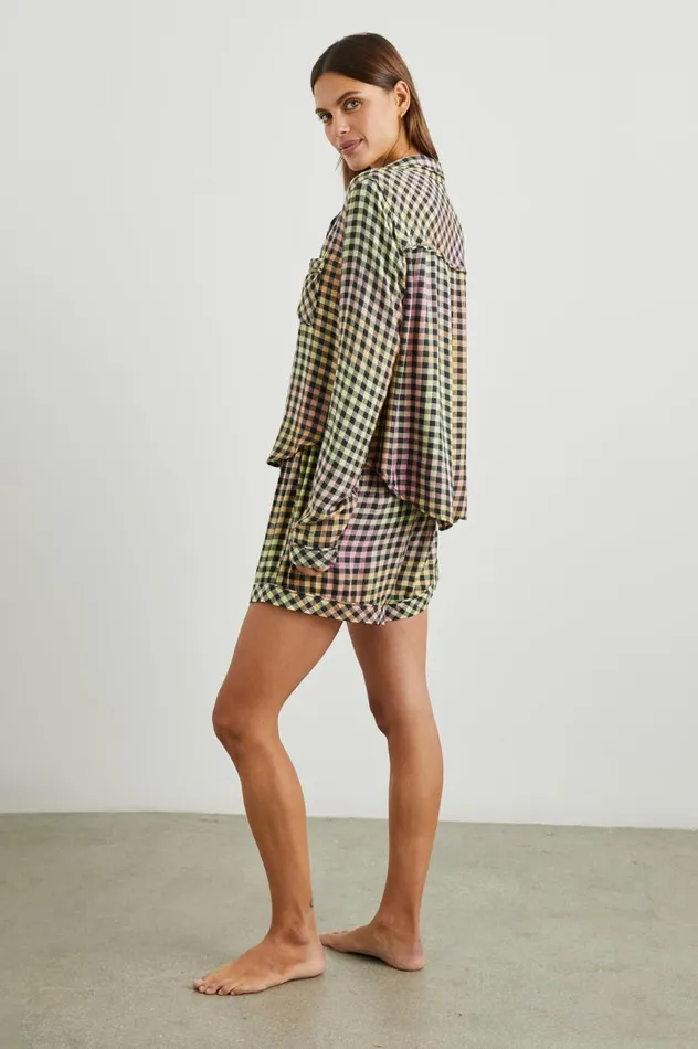 Rails Sleepwear and Lounge Women KELLEN PAJAMA SET Black Sunset Gingham