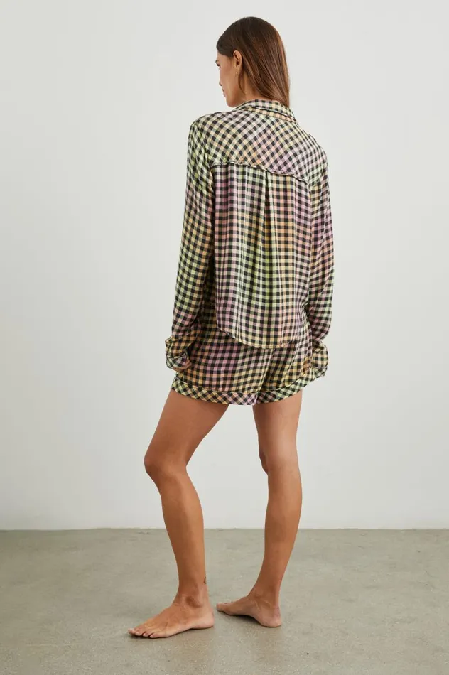 Rails Sleepwear and Lounge Women KELLEN PAJAMA SET Black Sunset Gingham