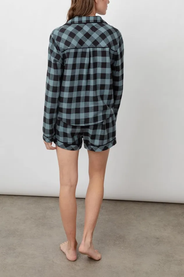Rails Sleepwear and Lounge Women KELLEN PAJAMA SET Dusty Teal Check