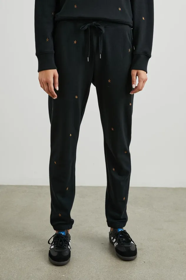 Rails Sleepwear and Lounge Women KINGSTON SWEATPANT Bronze Star Embroidery