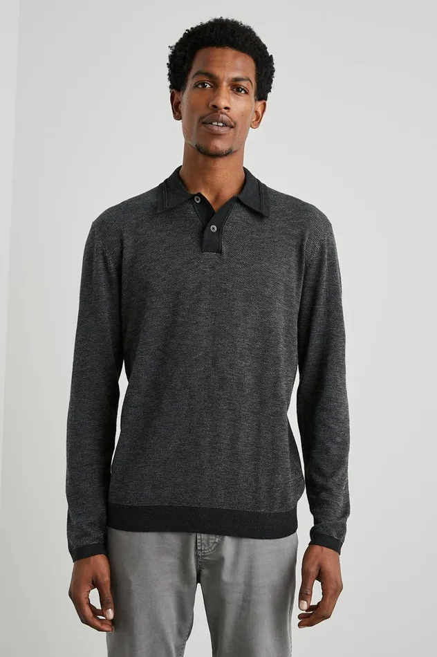 Rails Sweaters Men GREENWICH SWEATER Twilight Ice