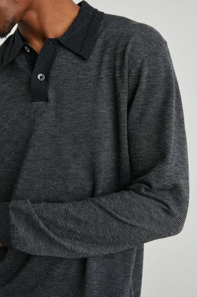 Rails Sweaters Men GREENWICH SWEATER Twilight Ice