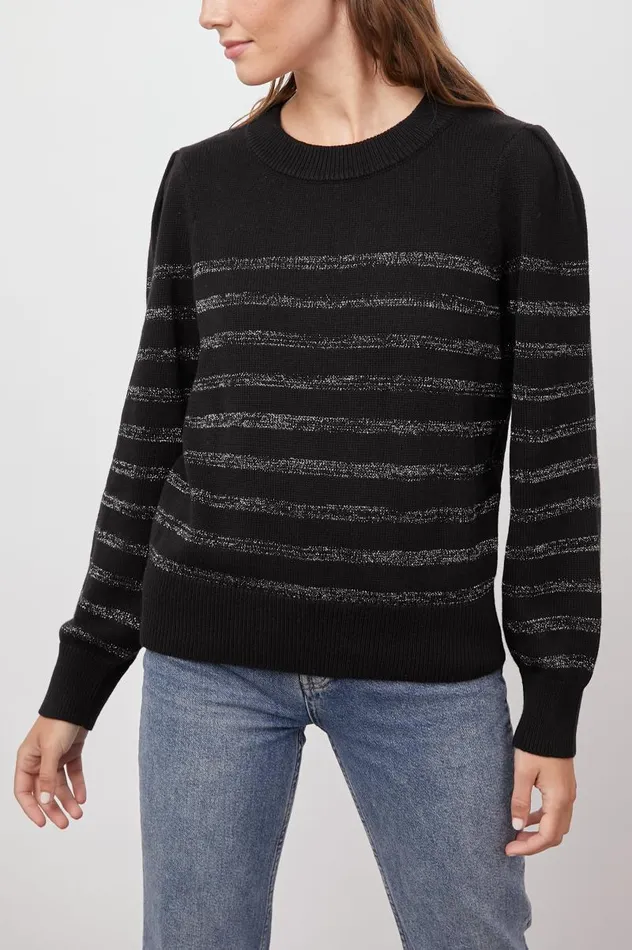 Rails Sweaters Women ALLEGRA SWEATER Black Metallic