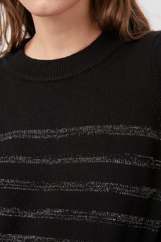 Rails Sweaters Women ALLEGRA SWEATER Black Metallic