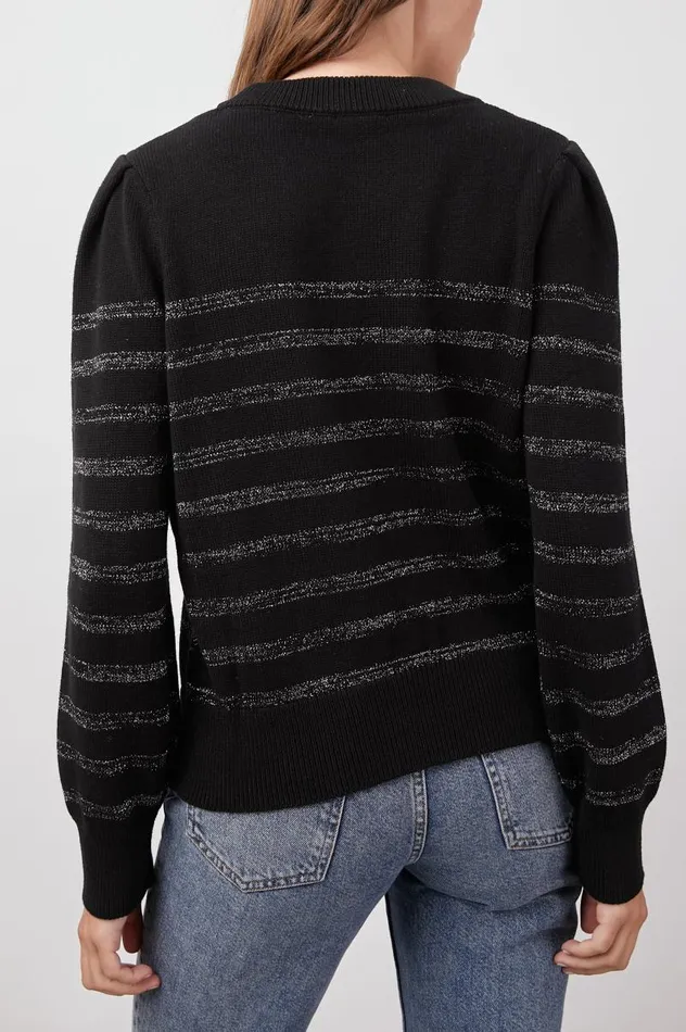 Rails Sweaters Women ALLEGRA SWEATER Black Metallic