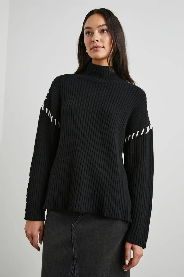 Rails Sweaters Women LIAM SWEATER Black