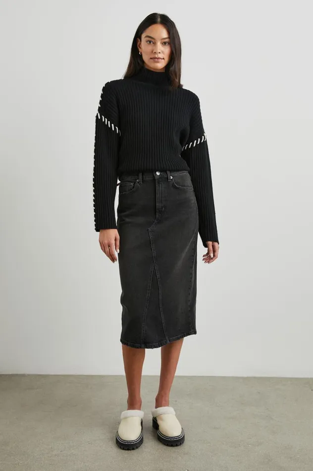 Rails Sweaters Women LIAM SWEATER Black