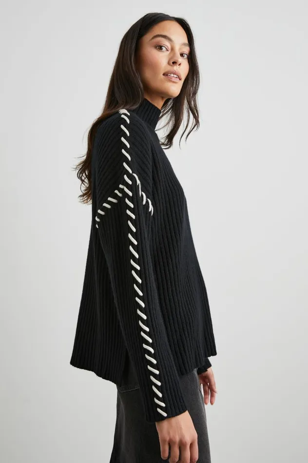 Rails Sweaters Women LIAM SWEATER Black