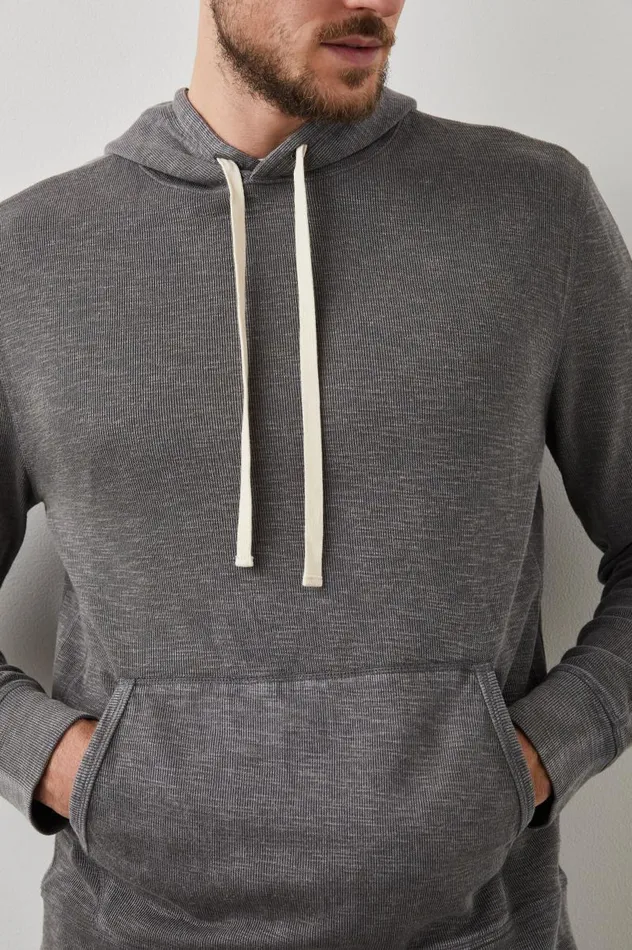 Rails Sweatshirts and Hoodies Men MAMMOTH HOODIE Washed Black