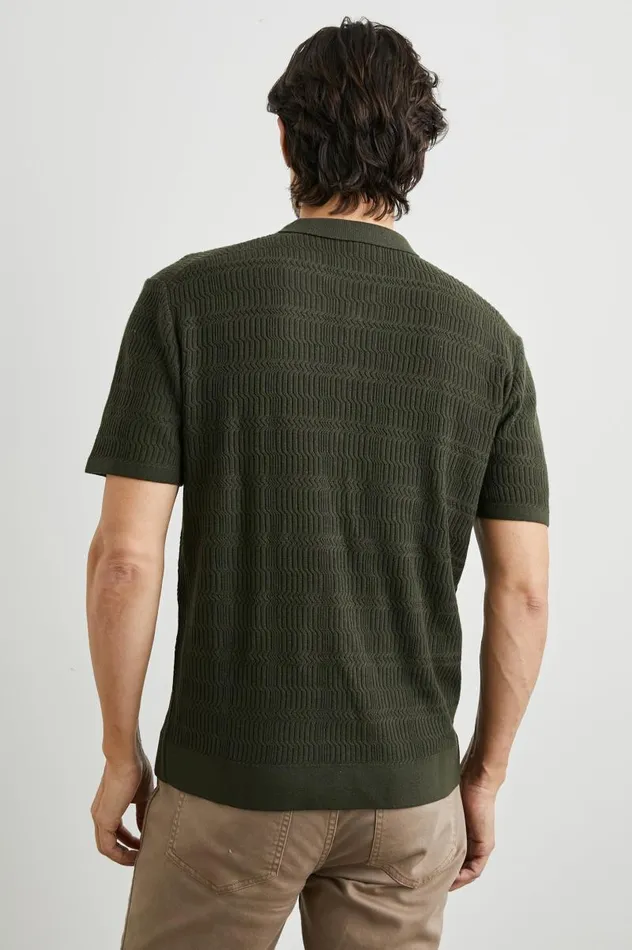 Rails TShirts and Thermals Men NATHAN POLO SHIRT Ancient Olive