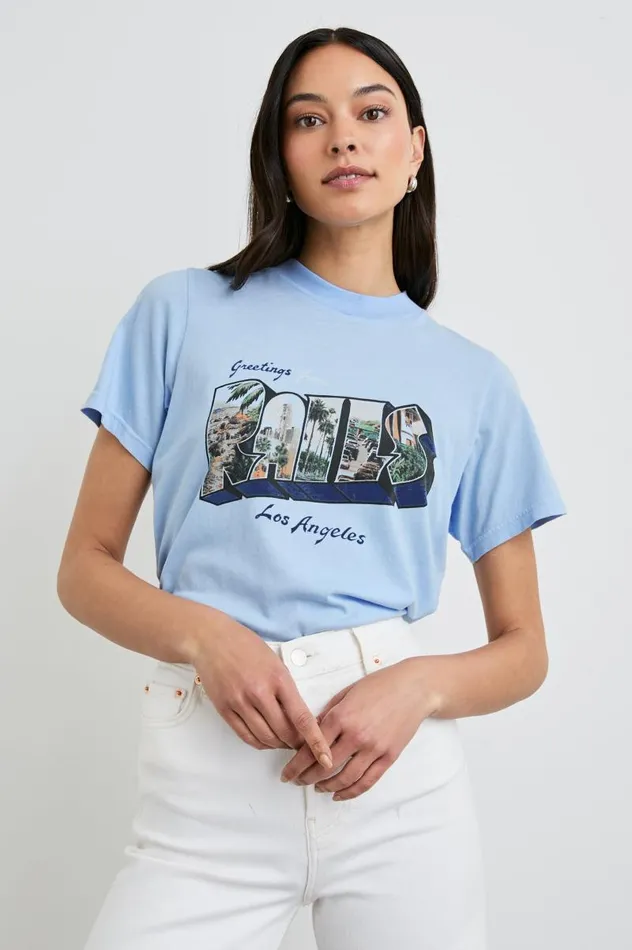 Rails Tops Women BOYFRIEND TSHIRT Rails Los Angeles Blue