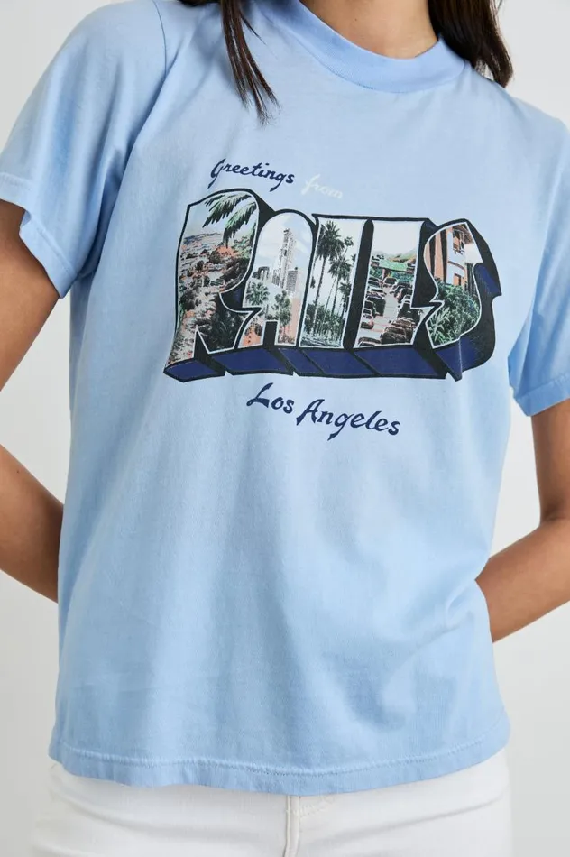 Rails Tops Women BOYFRIEND TSHIRT Rails Los Angeles Blue