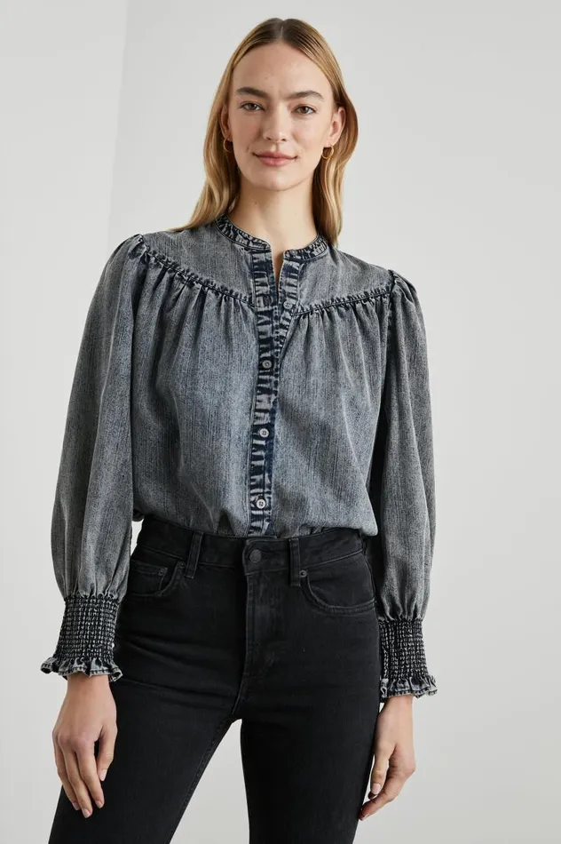 Rails Tops Women DAPHNE SHIRT Ink Wash