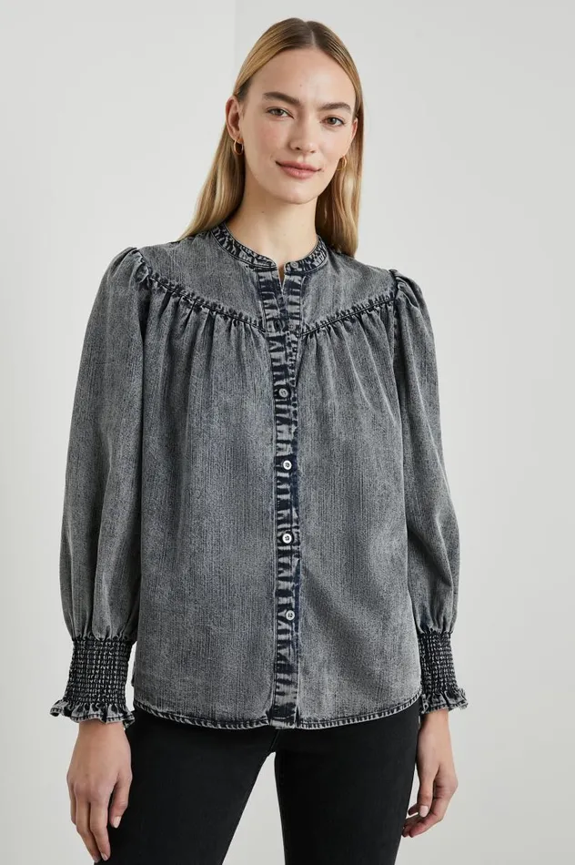 Rails Tops Women DAPHNE SHIRT Ink Wash