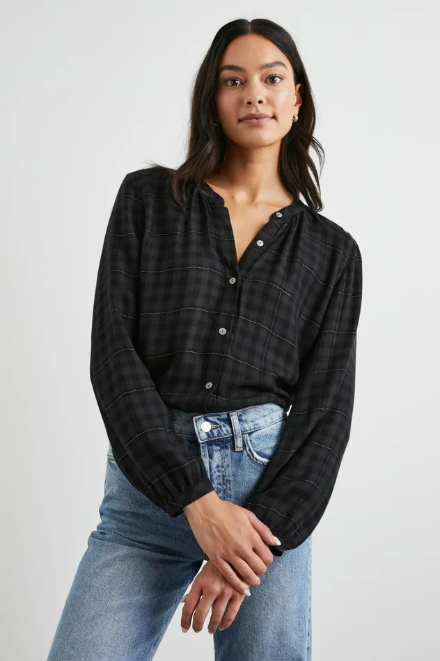 Rails Tops Women ELOISE TOP Onyx Lurex
