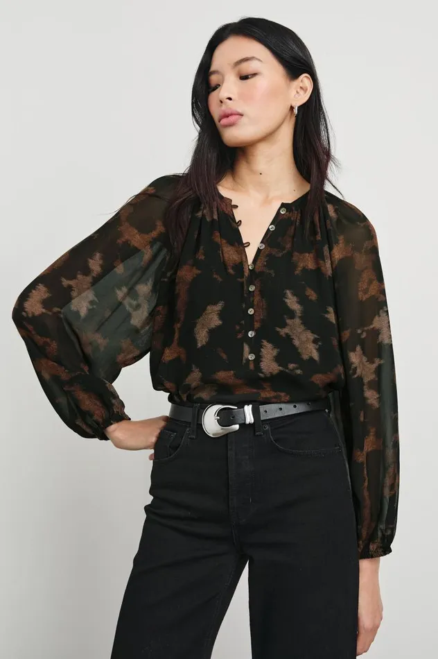 Rails Tops Women INDI TOP Diffused Sandstone