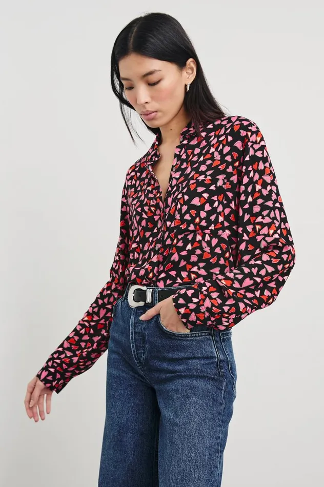 Rails Tops Women JOSEPHINE SHIRT Love Struck