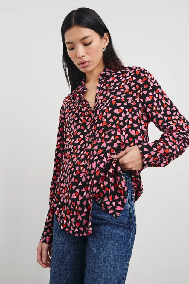 Rails Tops Women JOSEPHINE SHIRT Love Struck