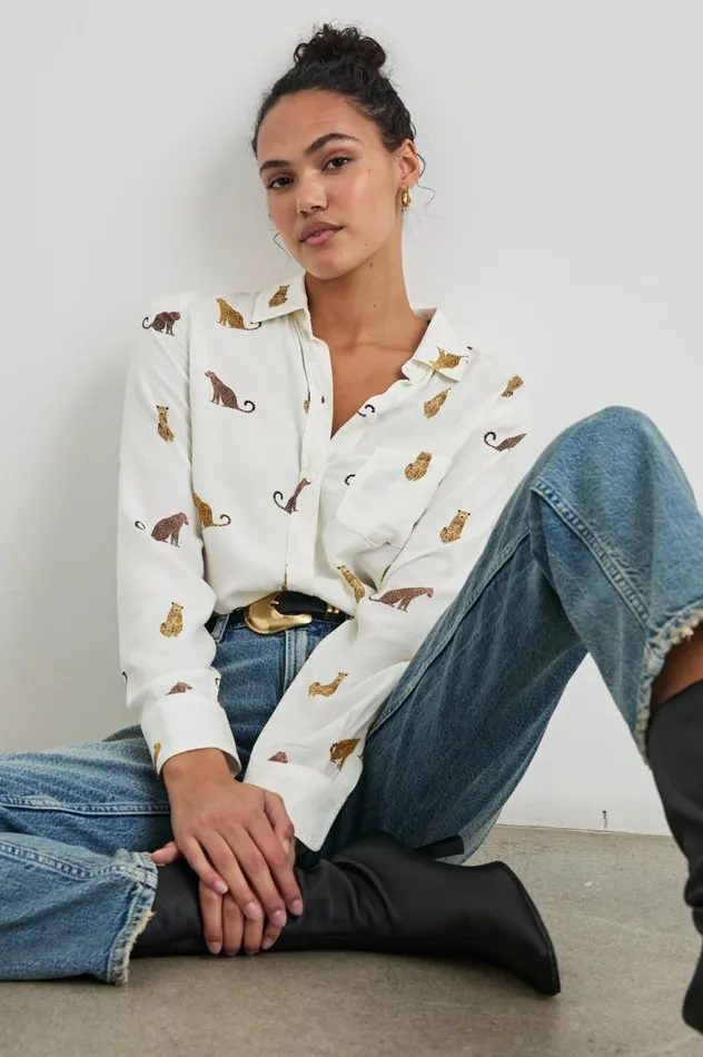 Rails Tops Women KATHRYN SHIRT Wild Animals
