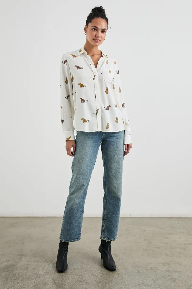 Rails Tops Women KATHRYN SHIRT Wild Animals
