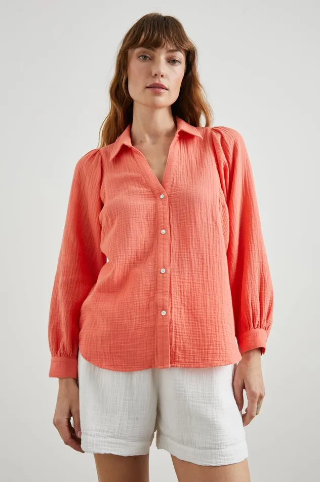 Rails Tops Women LO SHIRT Papaya