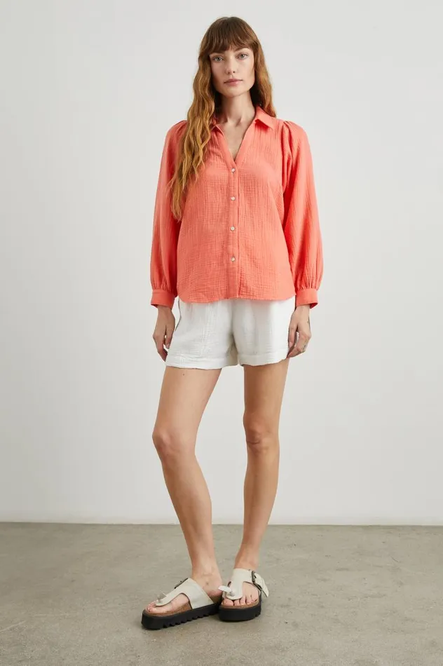 Rails Tops Women LO SHIRT Papaya