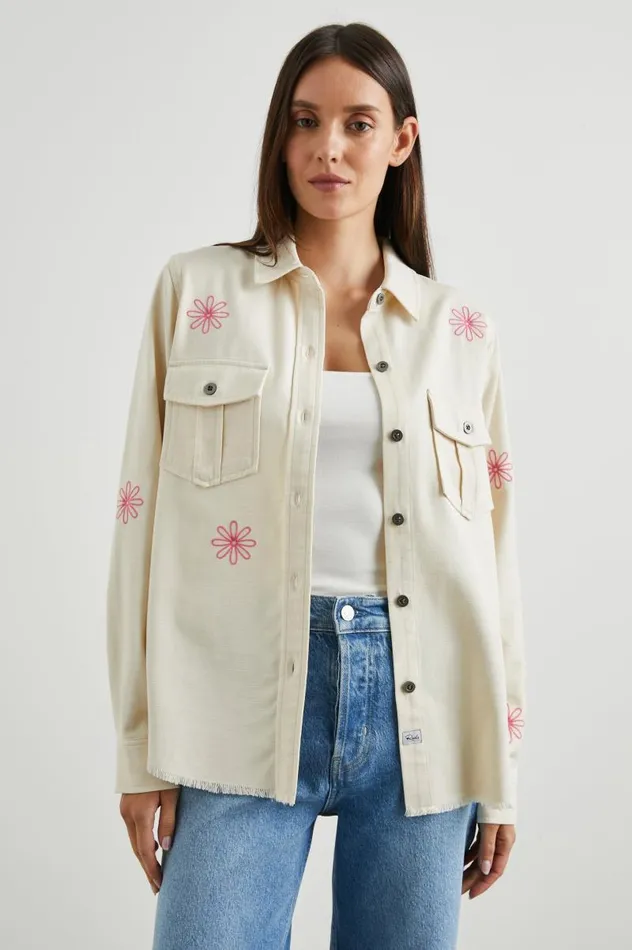 Rails Tops Women LOREN SHIRT JACKET Ecru