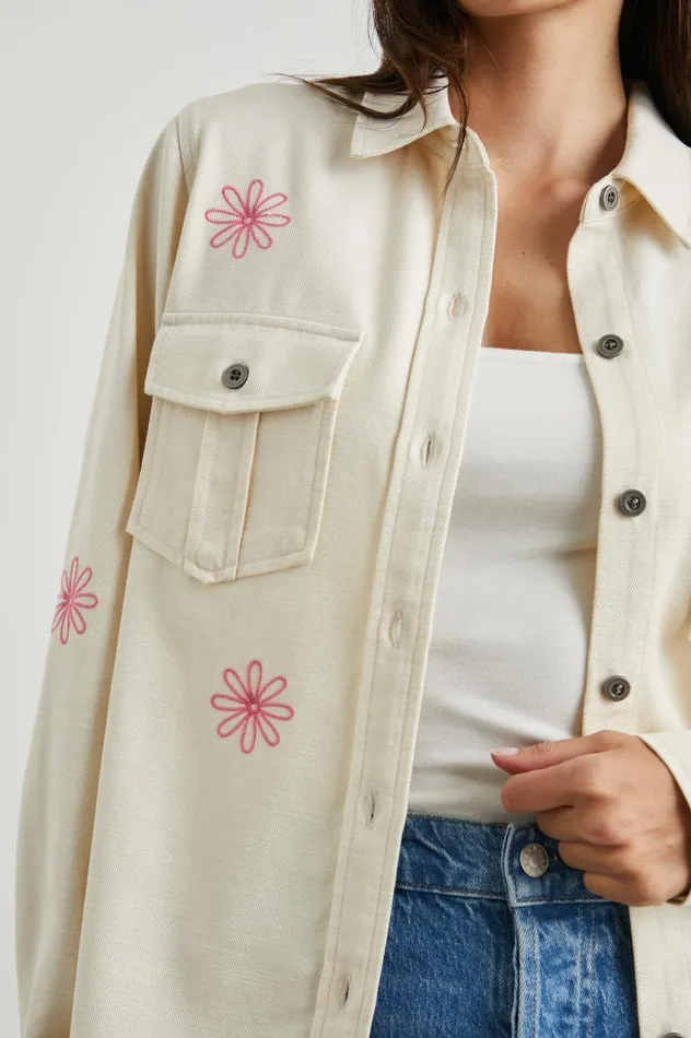 Rails Tops Women LOREN SHIRT JACKET Ecru