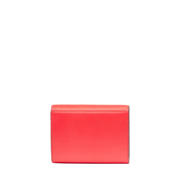 Rectangular Flap Compact Wallet Kiss Red Women Lancel Wallet