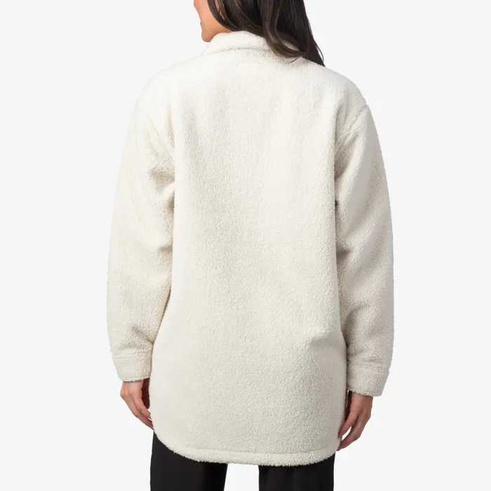 Reef Hoodies Sweaters and Jackets Women Sammie Sherpa Shacket Almond Milk