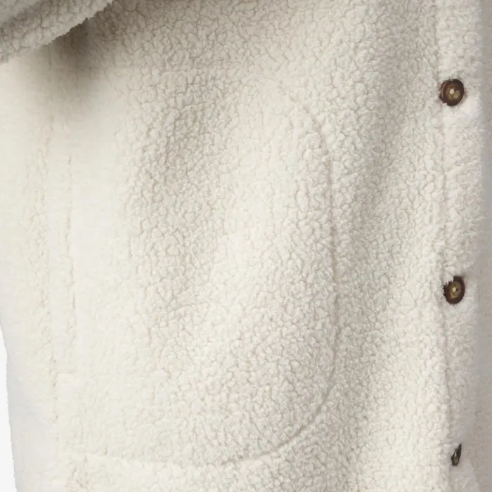 Reef Hoodies Sweaters and Jackets Women Sammie Sherpa Shacket Almond Milk