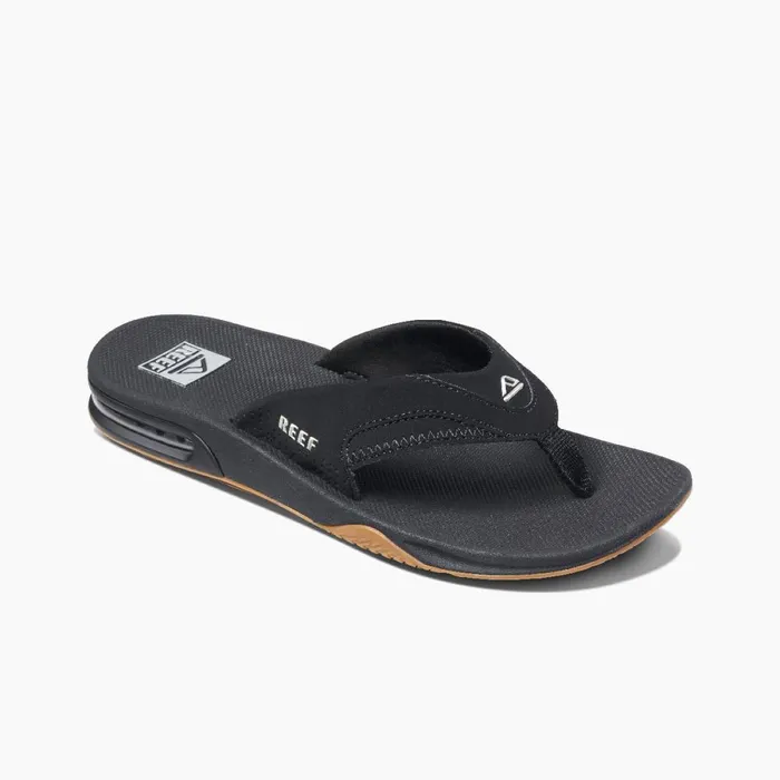 Reef Sandals Men Fanning Blacksilver Reef Sandals Men Fanning Blacksilver