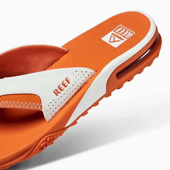 Reef Sandals Men Fanning Pregame Whiteorange Reef Sandals Men Fanning Pregame Whiteorange