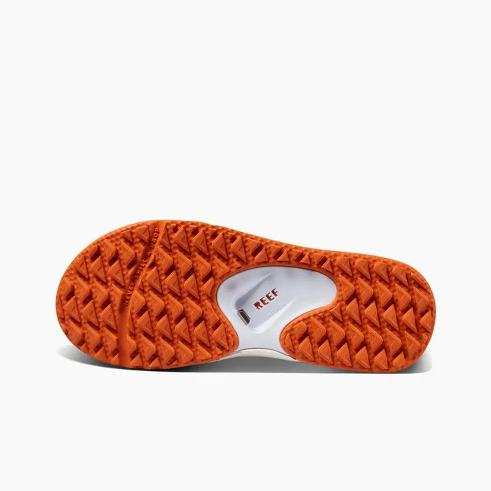 Reef Sandals Men Fanning Pregame Whiteorange Reef Sandals Men Fanning Pregame Whiteorange