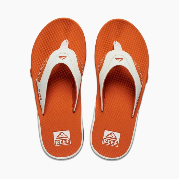 Reef Sandals Men Fanning Pregame Whiteorange Reef Sandals Men Fanning Pregame Whiteorange