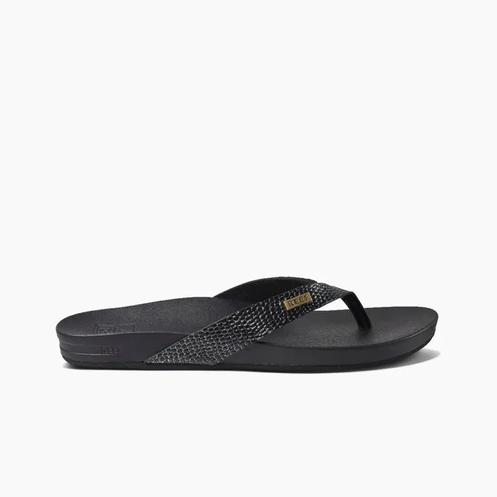 Reef Sandals Women Cushion Court Black Sassy