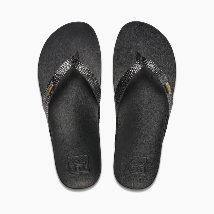 Reef Sandals Women Cushion Court Black Sassy