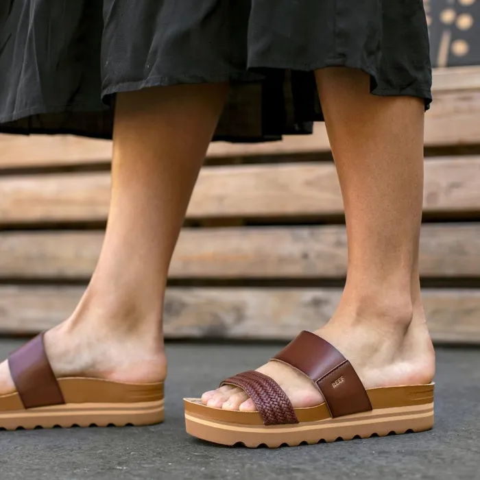Reef Sandals Women Cushion Vista Hi Chocolate Braid Reef Sandals Women Cushion Vista Hi Chocolate Braid