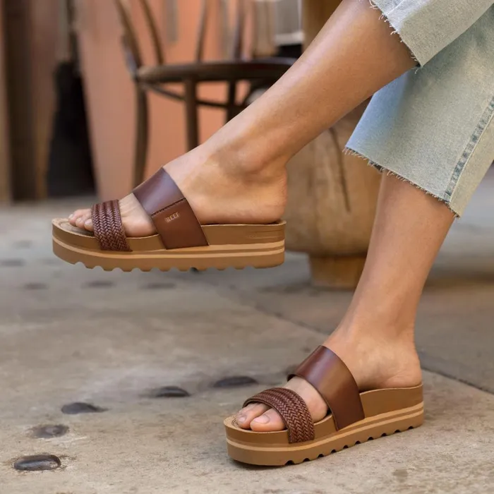 Reef Sandals Women Cushion Vista Hi Chocolate Braid Reef Sandals Women Cushion Vista Hi Chocolate Braid