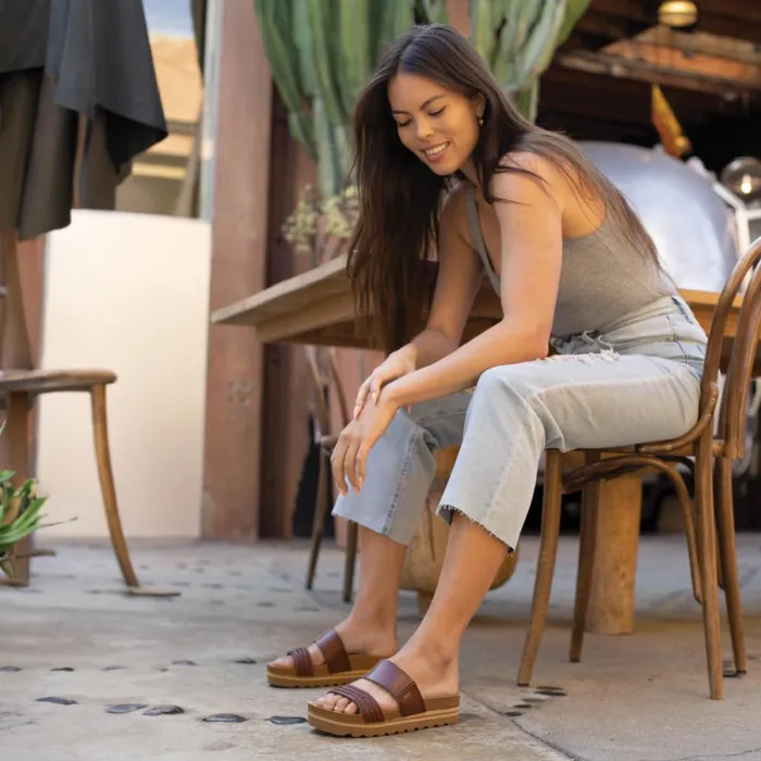 Reef Sandals Women Cushion Vista Hi Chocolate Braid Reef Sandals Women Cushion Vista Hi Chocolate Braid