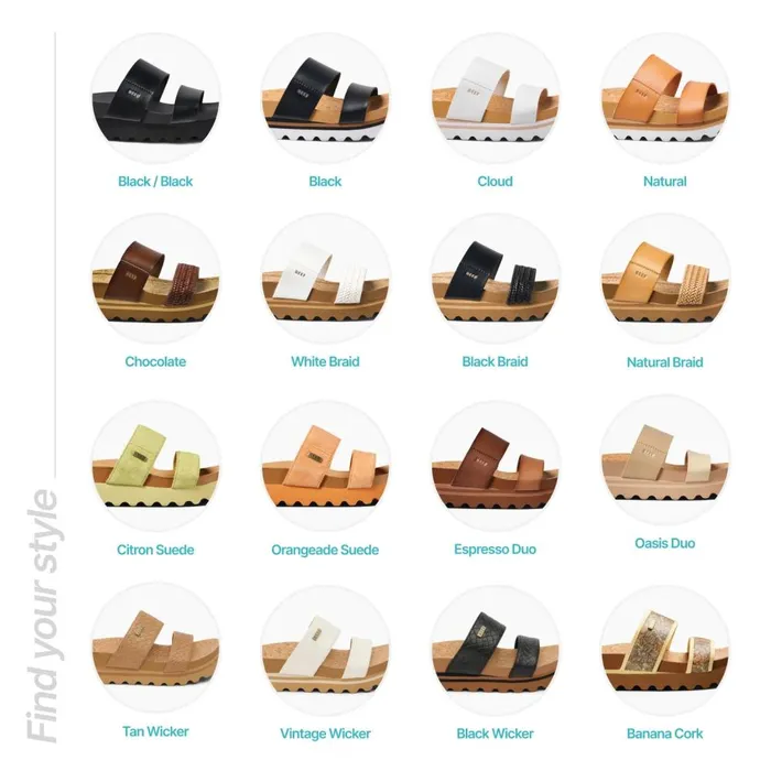 Reef Sandals Women Cushion Vista Hi Chocolate Braid Reef Sandals Women Cushion Vista Hi Chocolate Braid