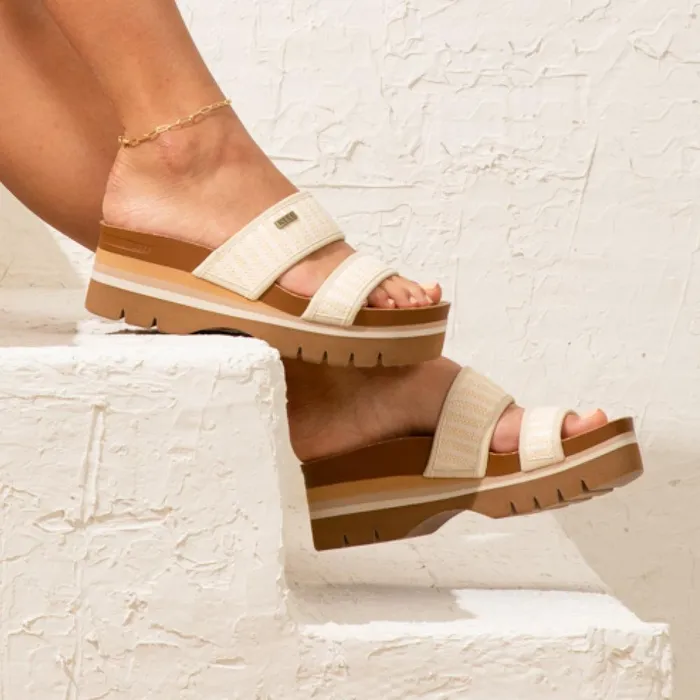 Reef Sandals Women Cushion Vista Higher Raffia