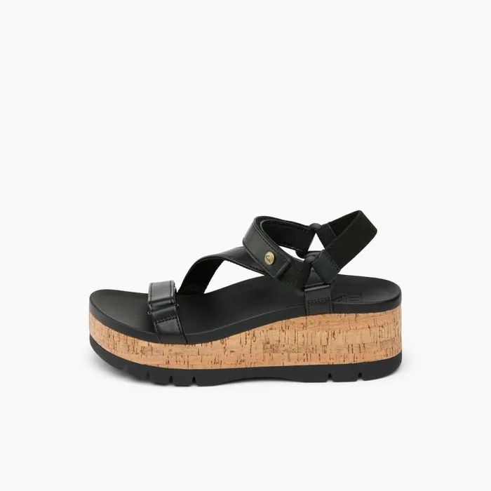Reef Sandals Women Vista Higher Luna Black Cork Reef Sandals Women Vista Higher Luna Black Cork