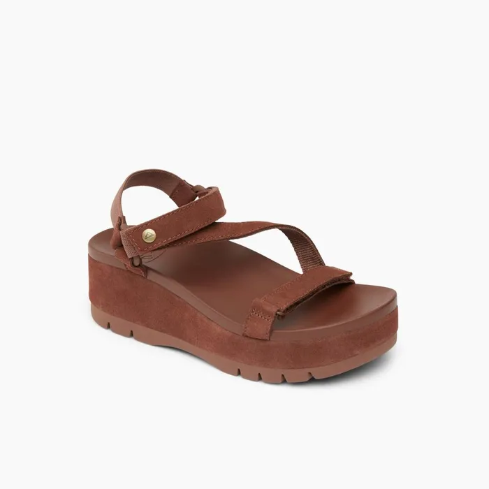 Reef Sandals Women Vista Higher Luna Cappuccino Suede Reef Sandals Women Vista Higher Luna Cappuccino Suede