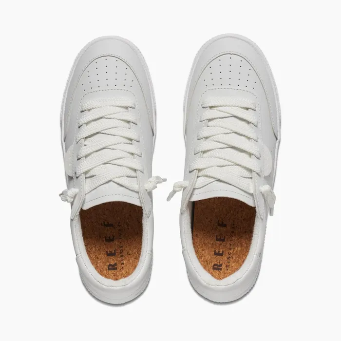 Reef Shoes Women Lay Day Seas White Leather Reef Shoes Women Lay Day Seas White Leather