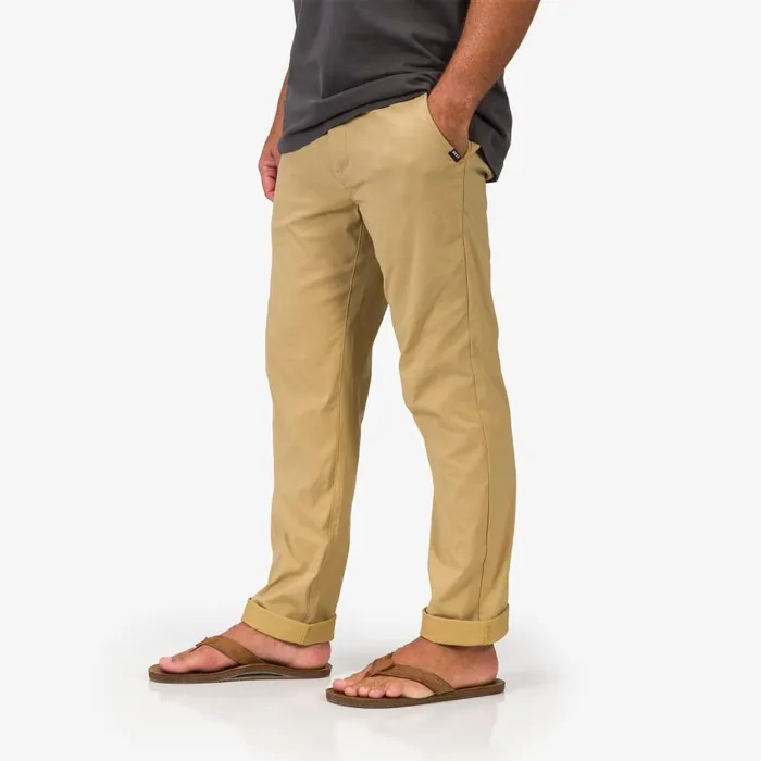 Reef Surf Shirts and UPF Apparel Men Carrick Upf 40 Stretch Pant Kelp