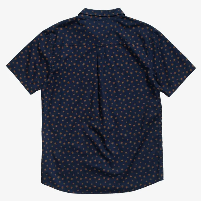 Reef TShirts and Shirts Men Bentley Short Sleeve Woven Shirt Dress Blues Reef TShirts and Shirts Men Bentley Short Sleeve Woven Shirt Dress Blues