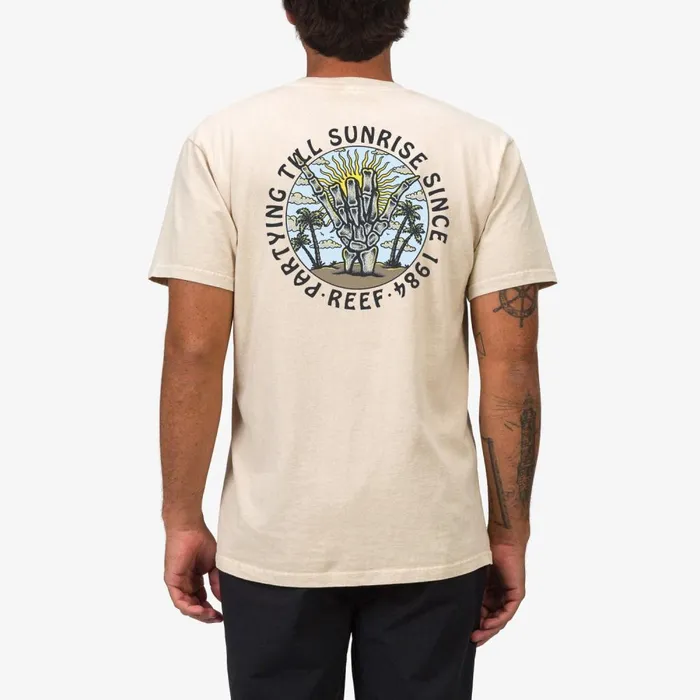 Reef TShirts and Shirts Men Carpal Short Sleeve Tee Fog Acid Wash