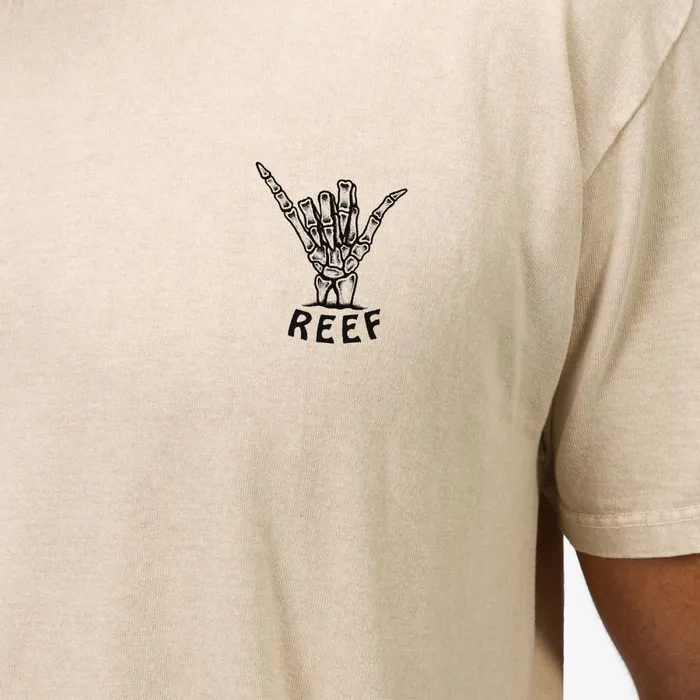 Reef TShirts and Shirts Men Carpal Short Sleeve Tee Fog Acid Wash